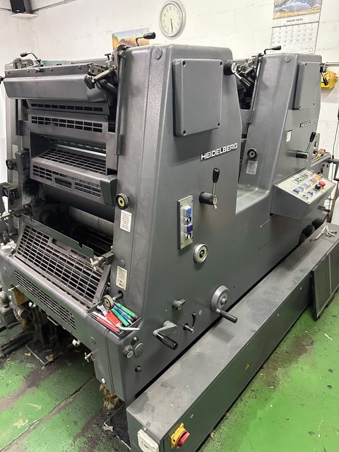 Máquina de impresión offset Heidelberg GTO 52 2 colores - Maquinaria Gráfica Montijo