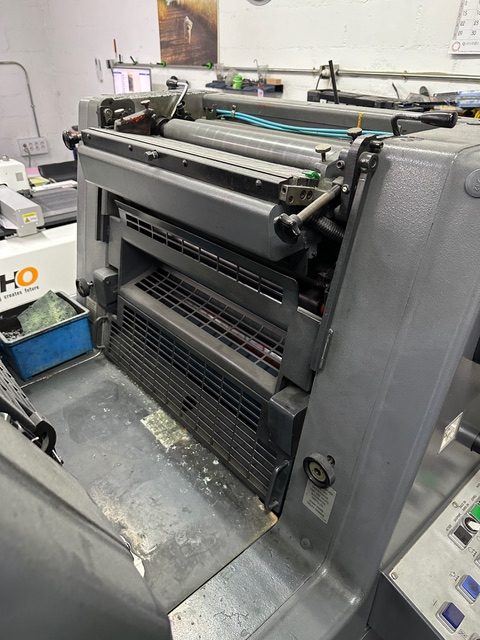 Mojado máquina de impresión offset Heidelberg GTO 52 2 colores - Maquinaria Gráfica Montijo