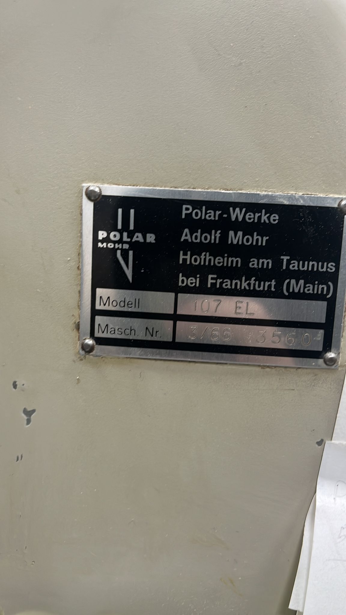 GUILLOTINA POLAR 107 EL - Maquinaria Gráfica Montijo