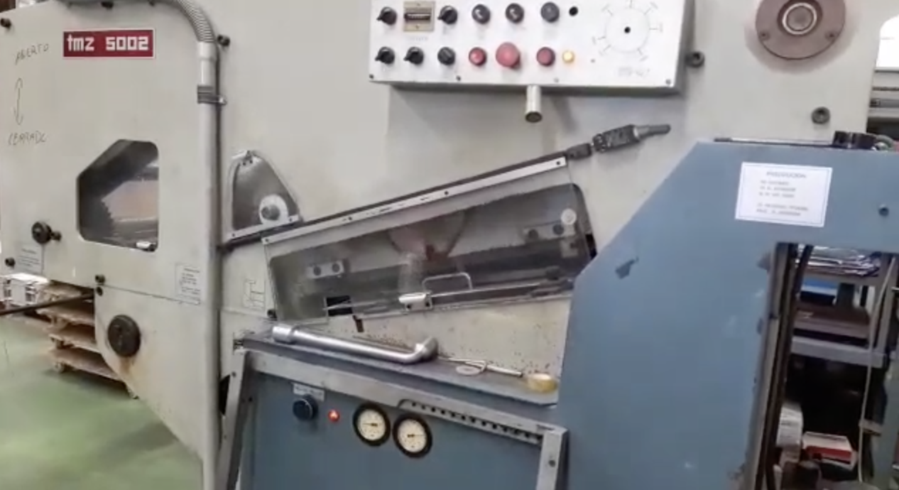 TROQUELADORA TMZ - Maquinaria Gráfica Montijo