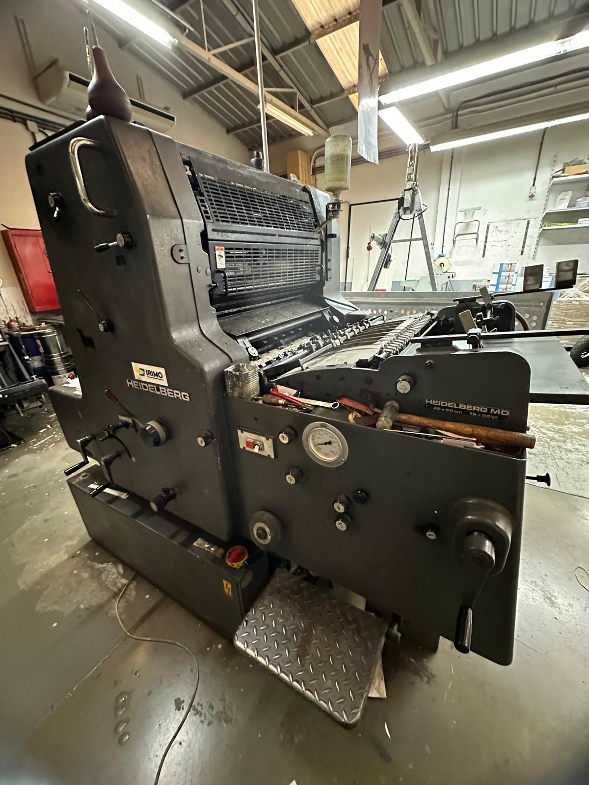 máquina de impresión offset Heidelberg MO - Maquinaria Gráfica Montijo