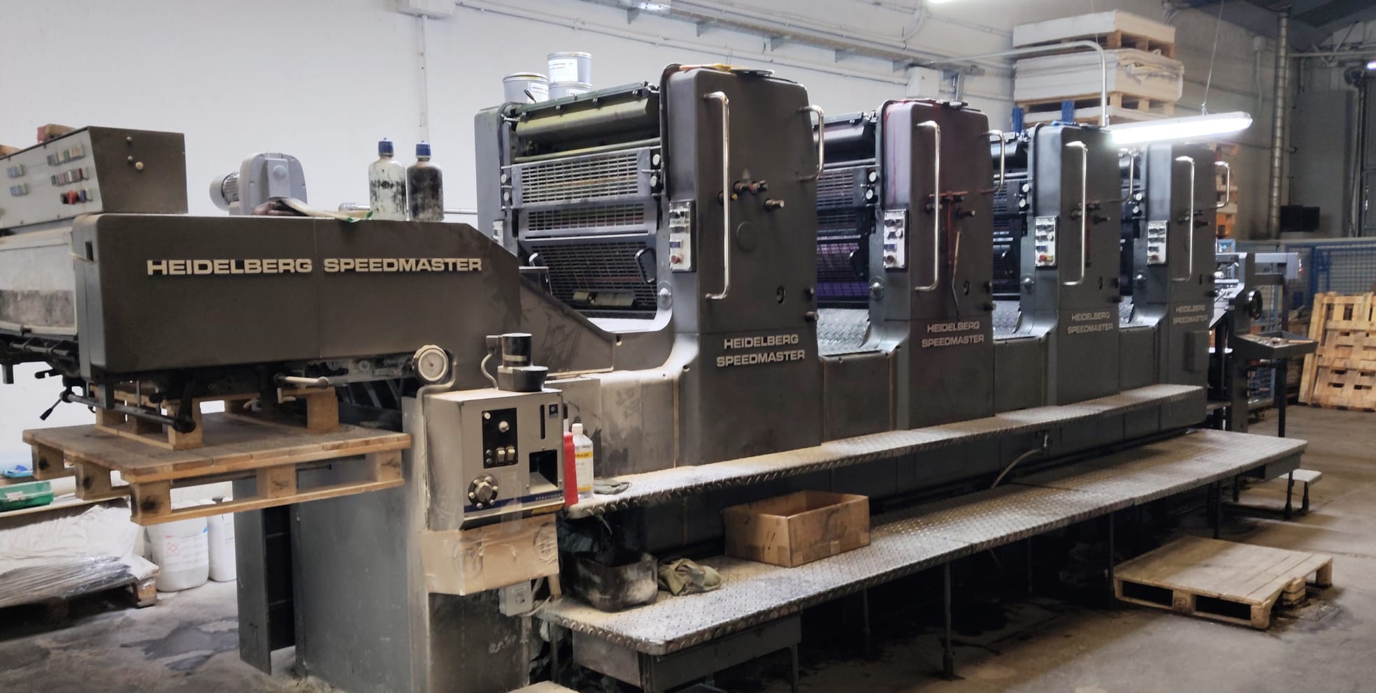 Heidelberg Speedmaster 72VP usada, prensa offset profesional. Alta calidad de impresión y rendimiento comprobado - Maquinaria Gráfica Montijo